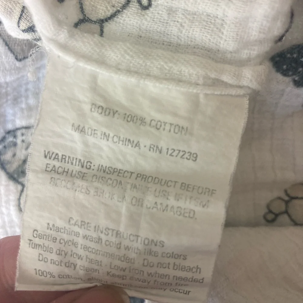 Set of two cactus print Bebe AuLait swaddle blankets